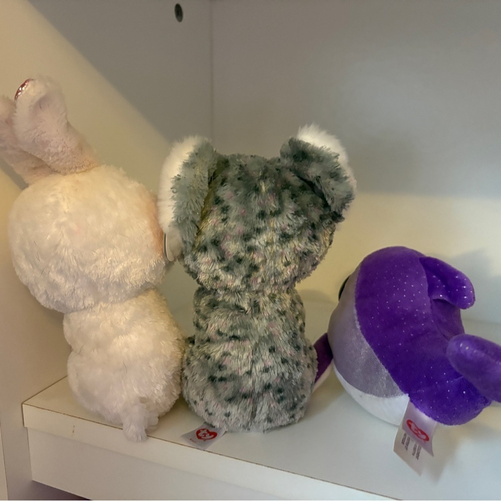 TY Beanie Boo lot of 5–Karli koala, Dreamy sloth, Opal cat, Flips dolphin plush - Picture 2 of 16